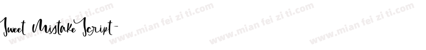 Sweet Mistake Script字体转换